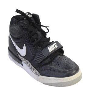 Nike Air Kids Black and Gray High-Top Sneakers